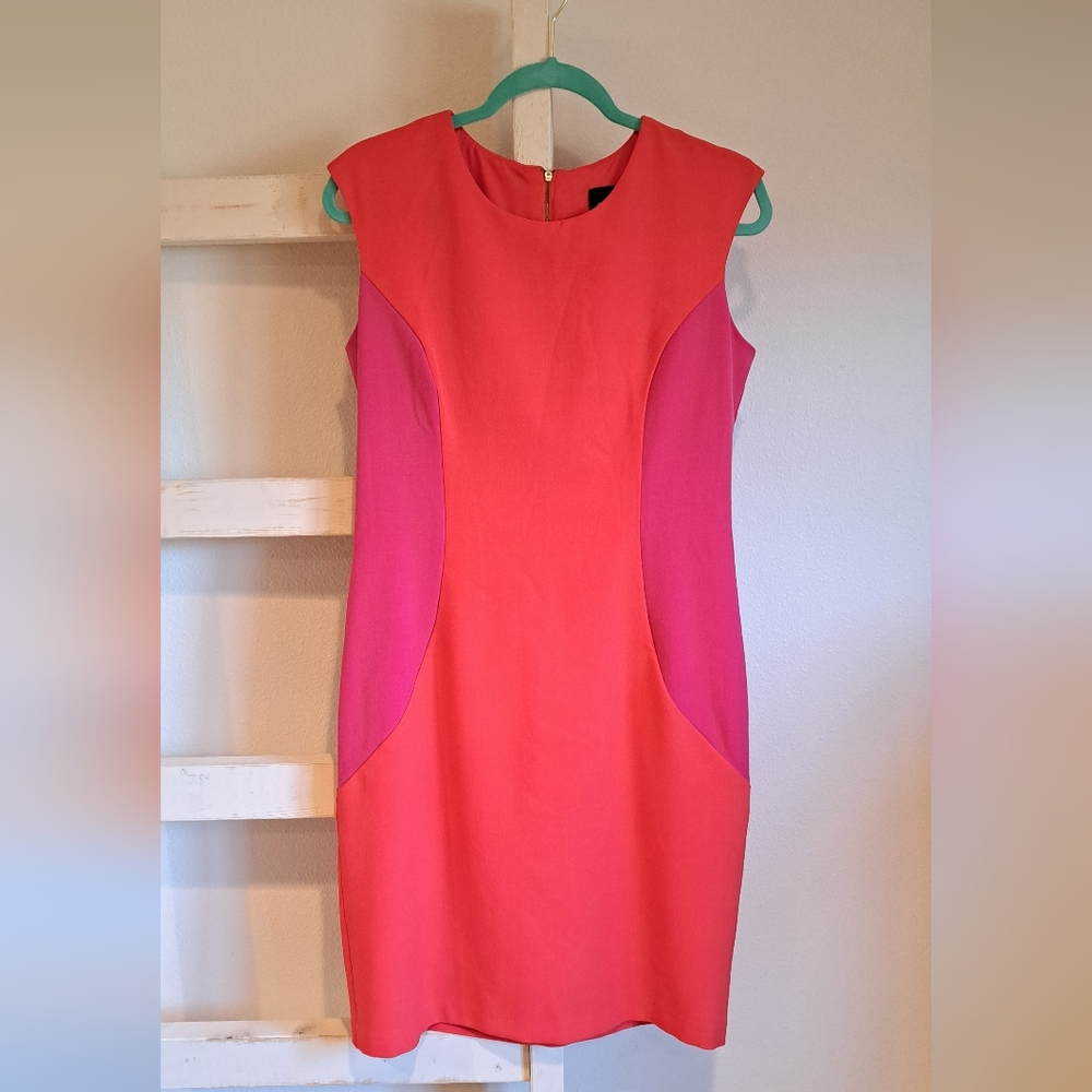 Ronni Nicole Colorblock Sleeveless Shift Dress